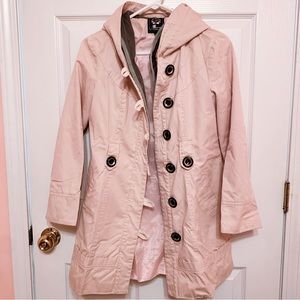 Pink trench coat